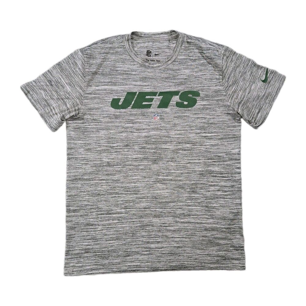 Mens Nike New York Jets Short Sleeve T Shirt Medium NFL Tee Gray